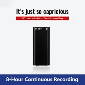 1pc Professional Voice Activated Digital Recorder, 8GB HD Noise Canceling Audio Recorder MP3 Player, Ultra Thin Portable Recording Pen, Clear Sound for Business Meetings, Office, Study, No Battery Included