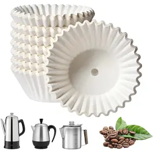 200-Count Percolator Coffee Filters - Compatible with Farberware, Coletti & Elite Gourmet Electric Coffee Pots (4-9 Cup) | Disposable Paper Basket Filters for Glass & Standard Percolators