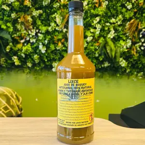 Lixce Jugó de Maguey Artesanal, 100% Natural Reinforced with Sábila Nopal and Ajo Chino Strong Flavor