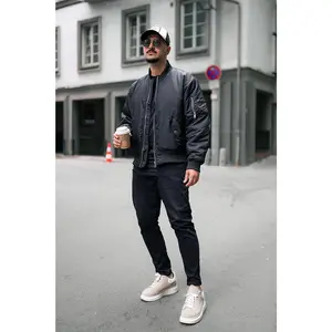 Classic Bomber Jacket - Black