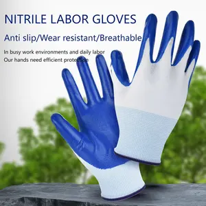 Durable Comfortable Work Gloves, Breathable Non-Slip Grip, Strong Hold, Essential for Gardening and Daily Office Use