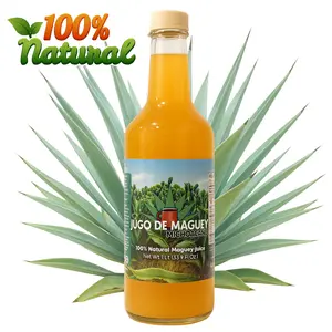 Herbalista Tarasco Maguey Juice - Jugo De Maguey Tarasco Extract 33.3 Fl oz (1 Liter) | All Natural, 100% Juice | Jugo de Maguey de Michoacan, Sabor Natural. (33.3 Fl Oz, Natural)