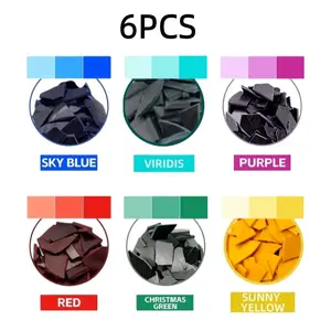 Candle Color Wax Sheets Paint Set (1g Per Sheet), Ideal for Candle Making & Crafting, Multiple Soft Vibrant Colors Available