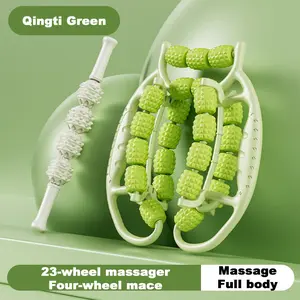 23-wheel leg massager, fitness relaxer, leg massager, leg massage roller, calf leg clip, wrap massager, whole body available, suitable for body plasticity, suitable for less than 220 pounds