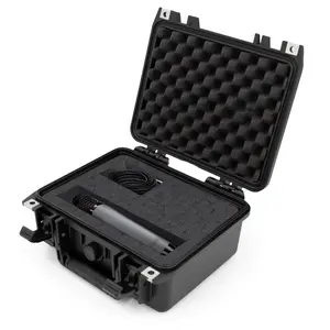 CASEMATIX 11" Waterproof Studio Recording Case Compatible with Blue Ember XLR Condenser Microphone & Small Accessories - Portable Mic Protection