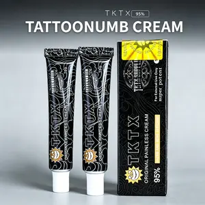 TKTX Tattoo Numb Cream – The Ultimate Pain Reliever for Needle Work – , Focused Tattoo Sessions-95%（double tube ）-Ideal for large tattoos on the chest and back