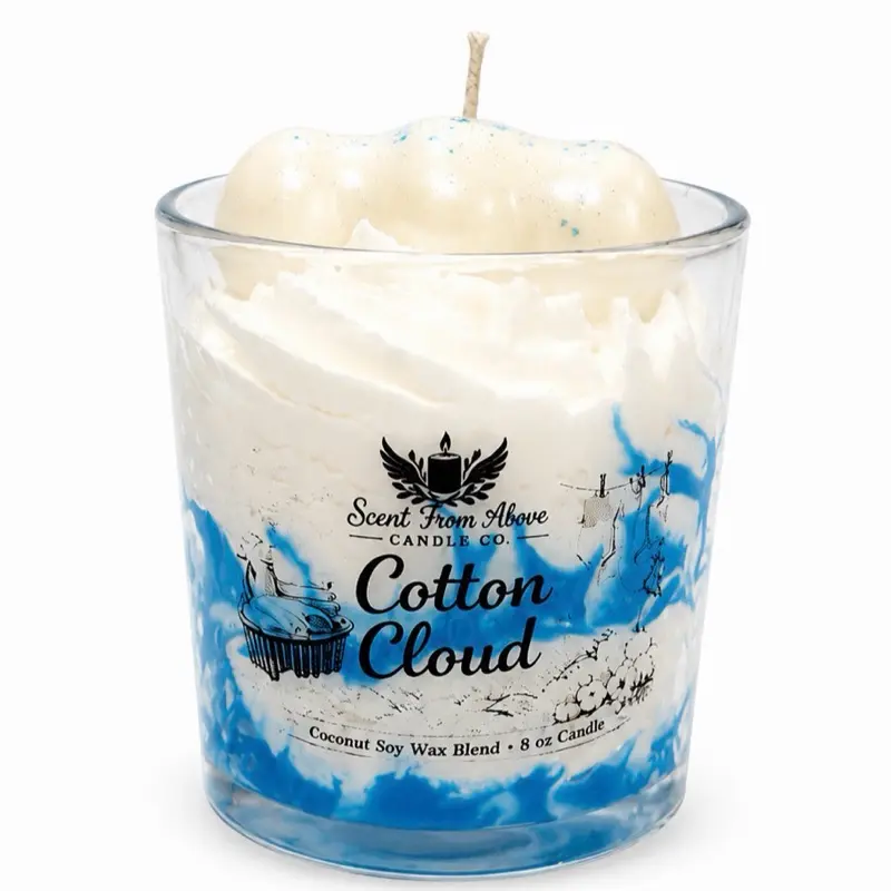 Cotton Cloud Candle, Natural Cotton Wick, Long-Lasting Scented Candle for Home Decoration & Relaxation