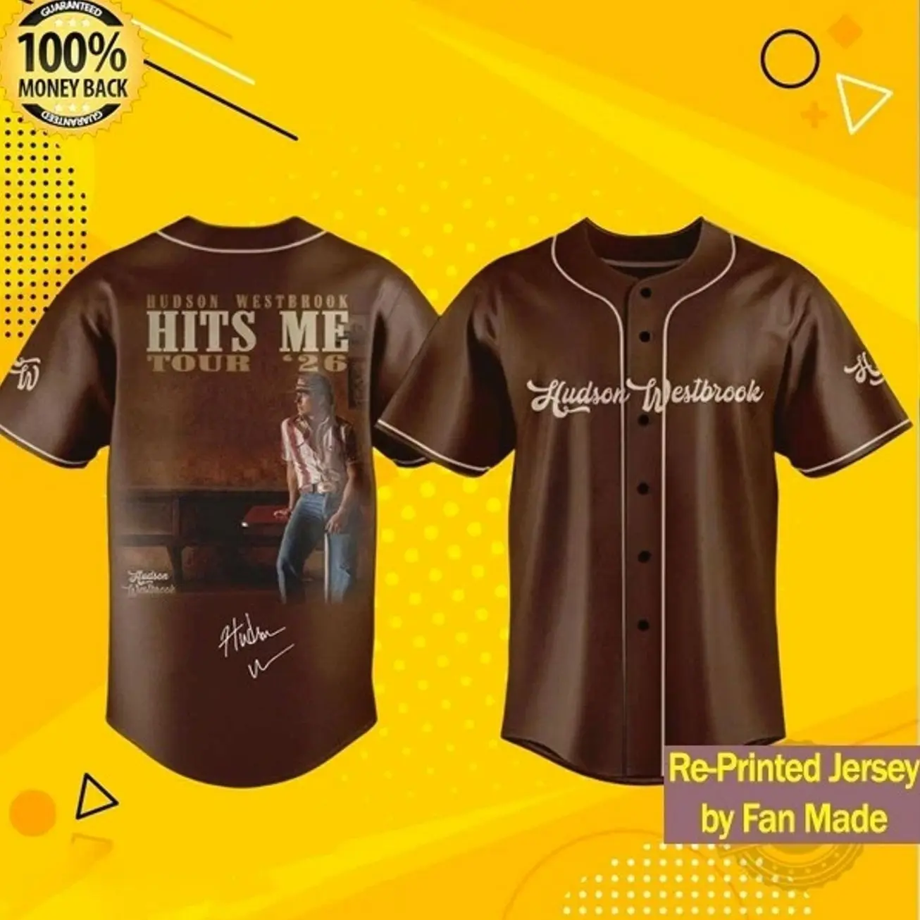 Custom Name - Westbrook Hiiits Me Tour Baseball 2026 Jersey S-5XL K93