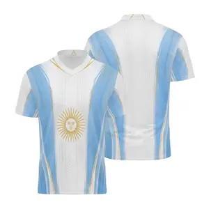Men’s Light Blue Soccer Jersey, Football Fan Shirt for Game Day