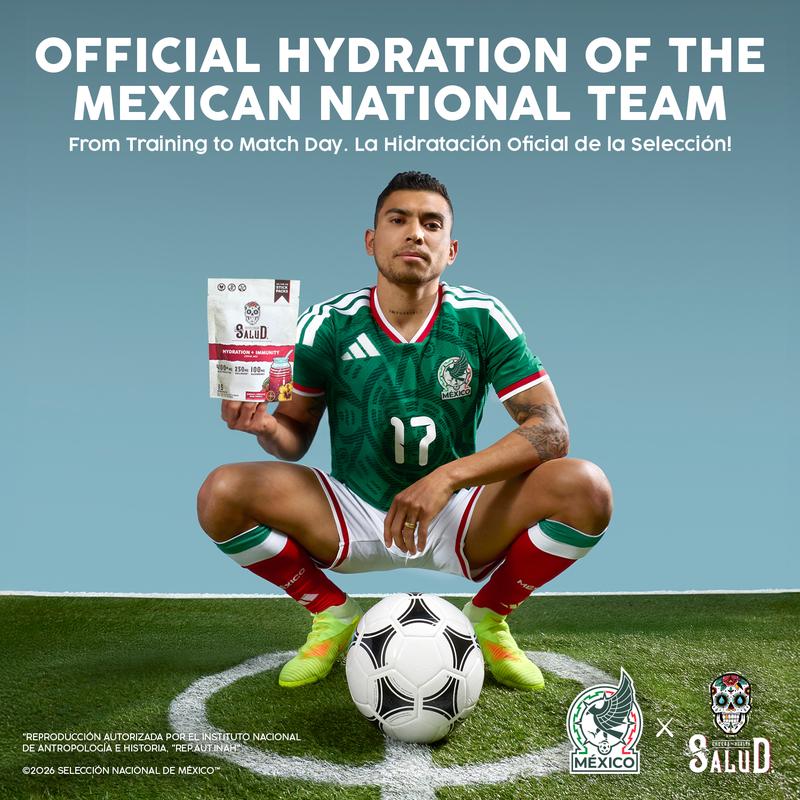 Salud 2-in-1 Energy Drink Powder + Focus, Guava, Organic Caffeine, B6 + B12, Theanine, Clean Energy Drink Packets, Guayaba Agua Fresca Mix, Non-GMO, Gluten Free, Vegan, 1g of Sugar, (15 Servings)