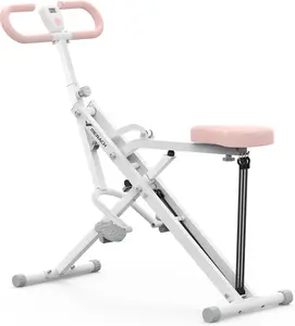 MERACH 2 in 1 Squat Rowing Machine, Easy Setup & Foldable Exercise Equipment, Glute Trainer, Glutes & Leg Home Workout