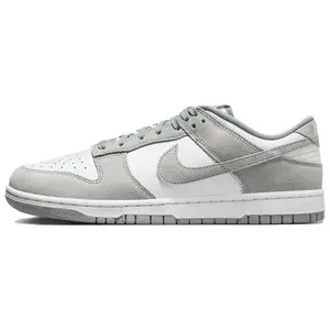 Nike Dunk Low-Top Skate Shoes for Men in Gray and White, Featuring Comfort, Style, and Versatility Trending Shoes, House White Official Shoes to Get / Maison Mihara Verifiable, with credentials and supporting global authentication