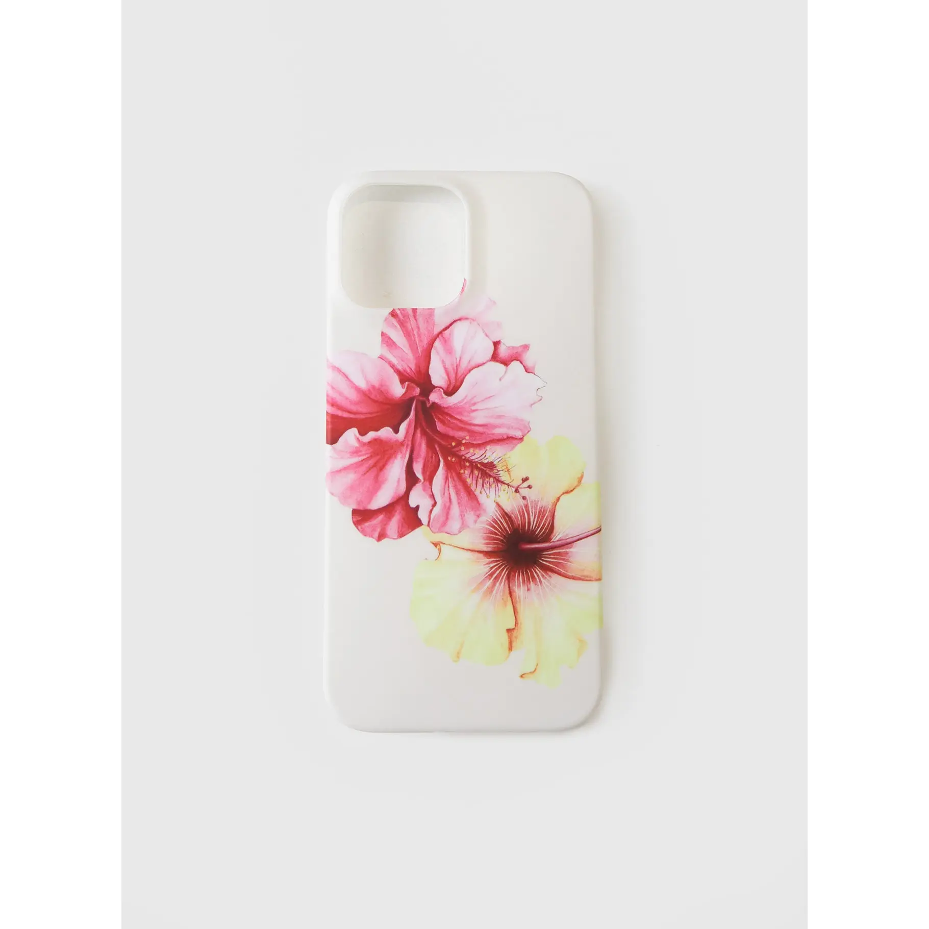 Hibiscus Heart Iphone Case Pink