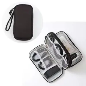 Digital Storage Bag, 1 Count Portable Digital Storage Bag for Power Banks, Mouse, Chargers, Cables, External Hard Drives, Protective Case, Organizing Solutions, Zipper Pouches
