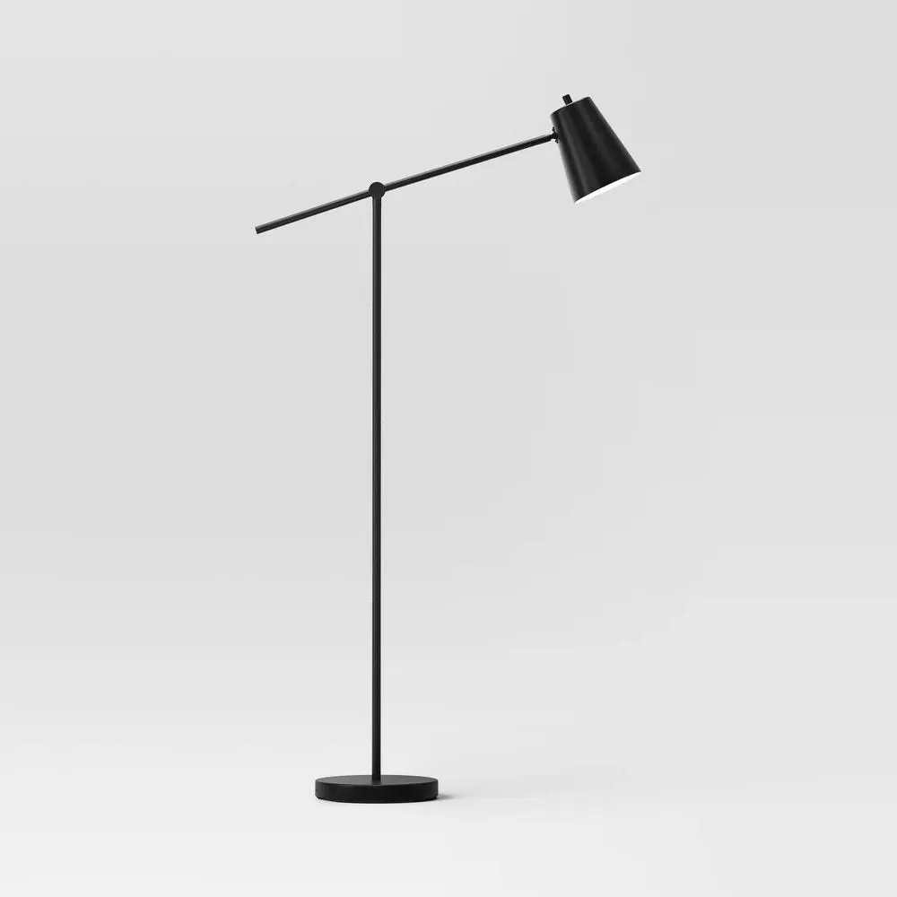 Cantilever Floor Lamp - Threshold: Adjustable Swivel Arm Metal Shade Cantilever Floor Lamp - Threshold: Adjustable Swivel Arm Metal Shade