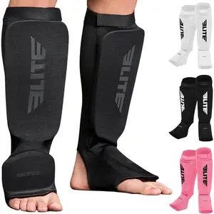 Shin Pads for Muay Thai and Kickboxing Protective Shin Guards with Instep Guard for Sparring and Training for Adults Kids and Youth