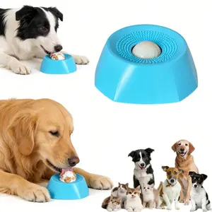 New Pet Toy Fun Licking Cat Dog Feeder Slow Food Bowl Self-Amusement Anti-Tip, Universal Pet Accessory for Cats and Dogs