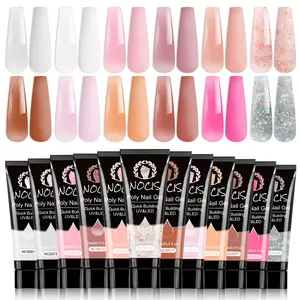 12 Colors Nail Extension Gel UV LED Soak Off Builder Gel For Salon #NailExtensionGel #12ColorsBuilderGel #UVNailGel #NailArt #SalonNails #DIYNails #GelNails