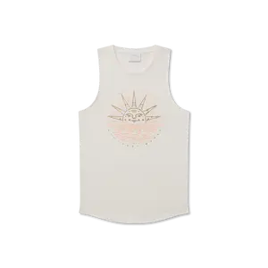 Sadie Vintage Rocker Tank - Sunset