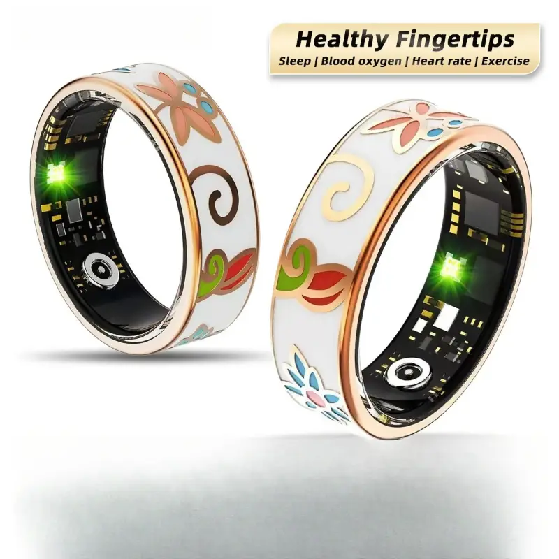 Healthy Smart Ring 5 ATM Waterproof Wireless Call Heart Rate/Sleep/Blood Oxygen Monitoring For Android/IOS Men Women Gifts