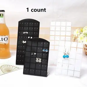 Earring Storage Rack, 72 Hole Acrylic Earring Display Stand, Creative Jewelry Organizer, Casual Style Accessory Holder