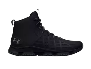 UNDER AMOUR BLACK MENS Micro G Strikefast Mid Tactical 6" Boot 3025575-001