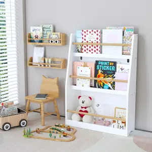 3 Tier Kids Book Shelf,Kids Book Rack, Helps Keep Bedrooms, Playrooms, and Classrooms Organized