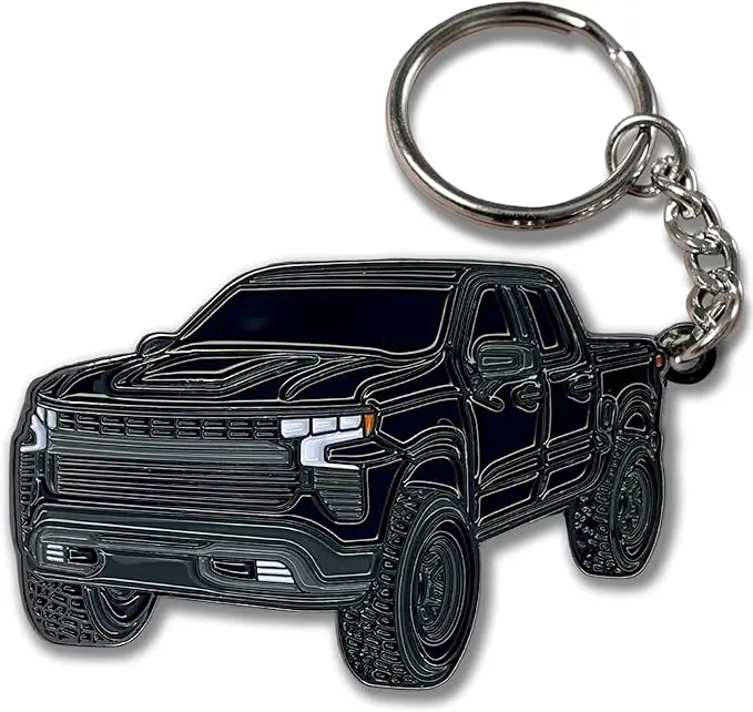 Silverado Keychain – Off-Road Pickup Truck Key Ring, Rugged 4x4 Truck Accessory, Gift for Silverado Owners & Truck Lovers