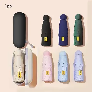 Compact Travel Umbrella, Foldable & UV Protective Umbrella, Portable Umbrella for Girls & Women, Perfect Mother's Day Gift, Portable Folding Umbrella