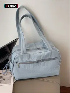 lightweight travel, fitness, leisure, Workout sport bags, Multifunctional sports bag, nylon cloth handbag, versatile, portable single-shoulder underarm bag for commuting, zipper closure, multiple colors, suitable for short trips, sports, campus commuting