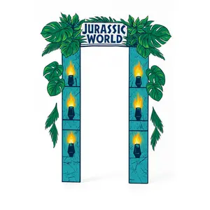 Jurassic World Deluxe Doorway Curtain Decoration