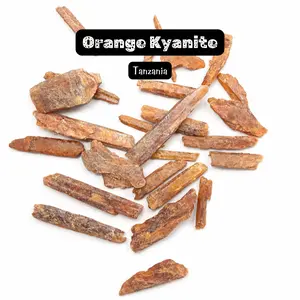THREE Orange Kyanite Blades - Natural Orange Kyanite Specimens - 3pc - Tanzania