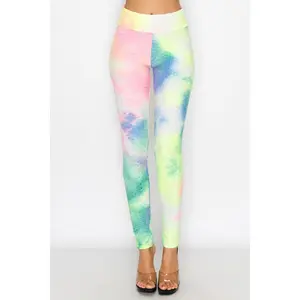 Tie Dye Bubble Textured Yoga Pants