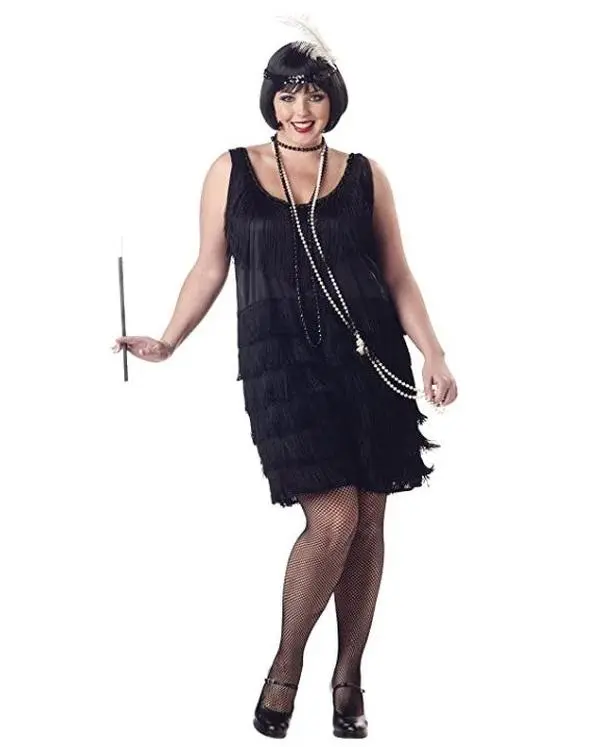 Fashion Flapper - 1920's - Costume - Women - Plus - 3 Sizes