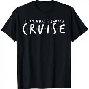 The One Where They Go On A Cruise Summer Vacation Beach T-Shirt
