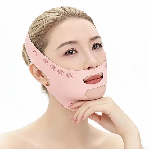 Unisex V-Shape Facial Contouring Strap & Lifting Patch - Adjustable Face Care Tool, All-Day Comfort for Reading & Working, Effective Facial Beauty Instrument with Gradual Start & Consistent Use, Self Care Products