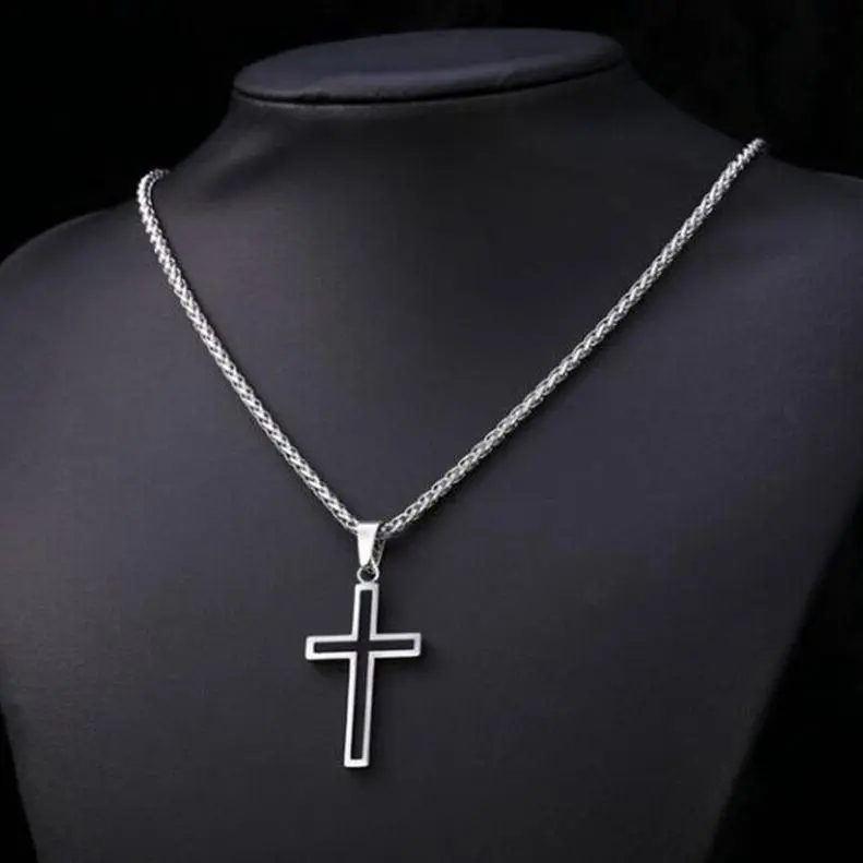 Silver Two-tone Cross