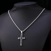 Silver Two-tone Cross