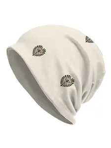 Skullies Beanies Caps Heart shaped design with radiating lines Thin Hat Autumn Spring Bonnet Hats Men Women's Street Ski Cap