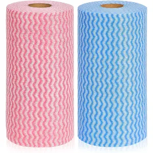 Household & Kitchen Wipes, Disposable Cleaning Cloths, Wash Rags in 2 Rolls of 200 Sheets