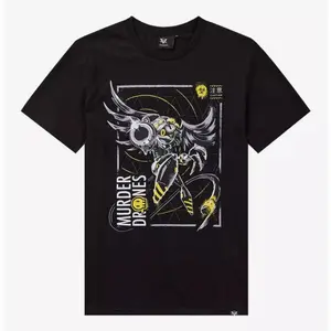 Unisex Cartoon Graphic Tee – Murder Drones V Inspired Streetwear Cotton Shirt Fashion T-Shirt
