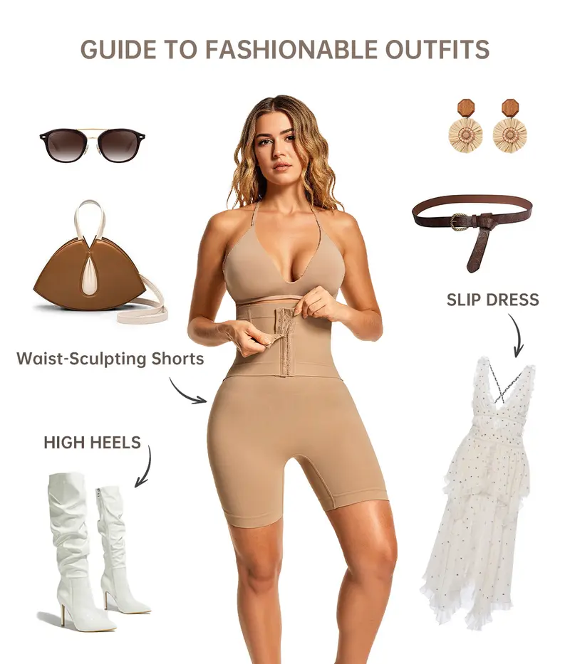 Product Introduction of VVL Holiday Haul Belt Waist Shapewear for Women Tummy Control Butt Lift Seamless Shorts for Easy Bathroom Wear Compression Basic Minimalist Style 9