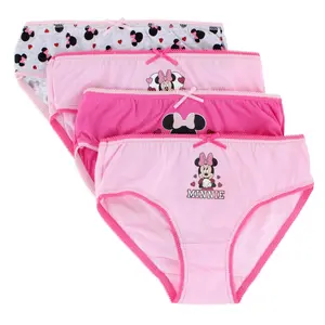Textiel Trade Girl's Minnie Mouse Briefs (4 Pack), Briefs