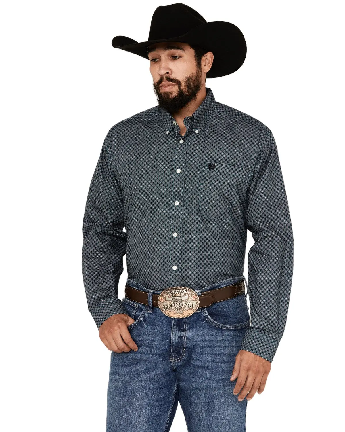 Cinch Men's Men'S Medallion Print Long Sleeve Button-Down Western Shirt - Mtw1105776