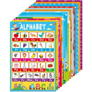 15 Educational Posters for   Learning Alphabet Numbers Shapes Colors and More (15 Pack)