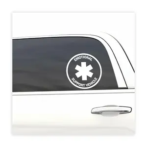 Emotional Support Vehicle, cool decal,car sticker decal