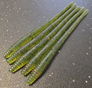 Sapper Baits 7" Infiltrator Worm- Watermelon Recon- Watermelon with Red and Black Flake