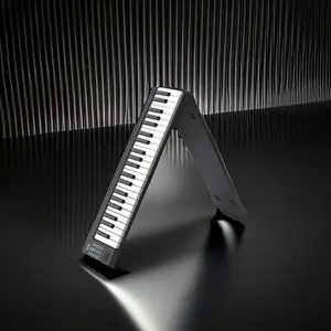 88 key portable smart digital piano, equipped with LED display, headphone support, rechargeable battery, USB connection, and portable bag, is the ideal choice for beginners and music enthusiasts