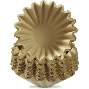 100 Pack 1-4 Cup Coffee Filters, Disposable Basket Coffee Filter for A Good Brew - Efficient and Convenient Small Coffee Filters 1 Cup -  and Biodegradable (-1, 155/45)