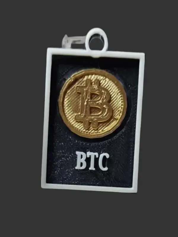 Bitcoin Keychain – 3D Printed Crypto Accessory